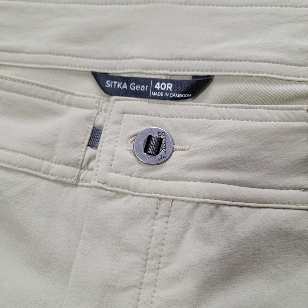 Sitka Gear Territory Pants Mens 40x32 Light Beige Hunting Hiking Utility Stretch